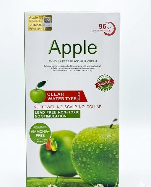 Apple No Ammonia Black Cream Clear Water Type - 500+500 ML