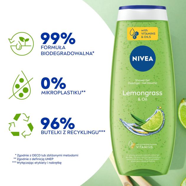 Nivea Fresh Shower Lemongrass - 250 ML