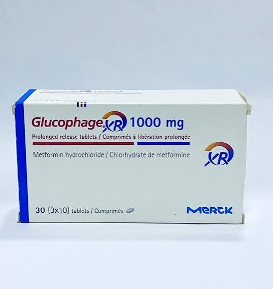 Glucophage Xr 1000MG 30 Tablets